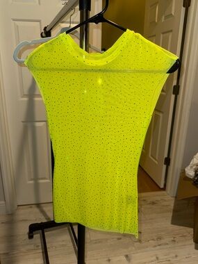 AFRM sparkly mesh top